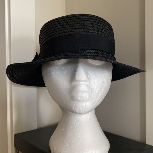 Black straw sun hat brand new! - Picture 4 of 5
